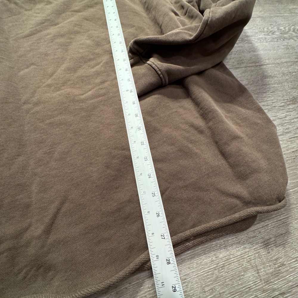 YOUNGLA Sweatshirt Mens XXL Brown Cotton Gym Workout Streetwear Oversized Y2K - Picture 9 of 11